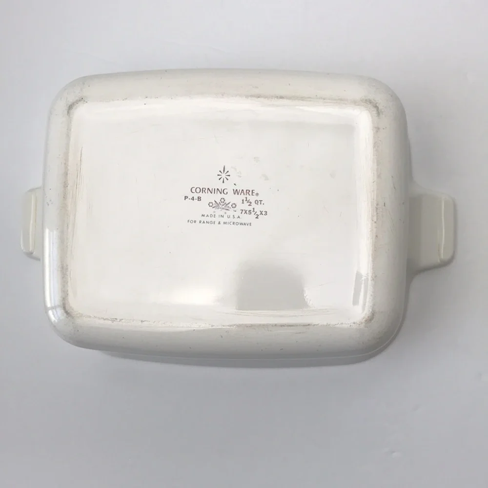 Vintage Corning Ware Blue Cornflower P-4-B Loaf Pan - 1 1/2 Quart